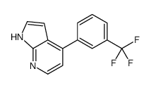 4-[3-(trifluoromethyl)phenyl]-1H-pyrrolo[2,3-b]pyridine Structure