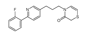 4-[3-[6-(2-fluorophenyl)pyridin-3-yl]propyl]-1,4-thiazin-3-one结构式