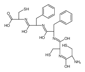(2R)-2-[[(2S)-2-[[(2S)-2-[[(2R)-2-[[(2R)-2-amino-3-sulfanylpropanoyl]amino]-3-sulfanylpropanoyl]amino]-3-phenylpropanoyl]amino]-3-phenylpropanoyl]amino]-3-sulfanylpropanoic acid Structure