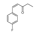 1-(4-fluorophenyl)pent-1-en-3-one结构式