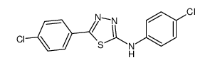 N,5-bis(4-chlorophenyl)-1,3,4-thiadiazol-2-amine Structure