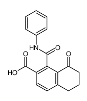 1-[(N-phenylamino)carbonyl]-8-oxo-5,6,7,8-tetrahydronaphthalene-2-carboxylic acid结构式
