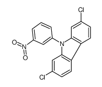2,7-dichloro-9-(3-nitrophenyl)carbazole Structure