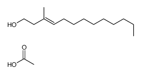 acetic acid,3-methyltridec-3-en-1-ol结构式