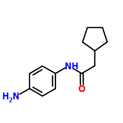 N-(4-Aminophenyl)-2-cyclopentylacetamide结构式