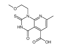Pyrido[2,3-d]pyrimidine-5-carboxylic acid, 1,2,3,4-tetrahydro-1-(2-methoxyethyl)-7-methyl-4-oxo-2-thioxo Structure