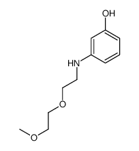 3-[[2-(2-methoxyethoxy)ethyl]amino]phenol Structure