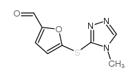 5-[(4-甲基-4H-1,2,4-噻唑-3-基)硫代]-2-糠醛结构式