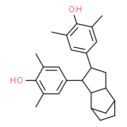 4,4'-(octahydro-4,7-methano-1H-indenediyl)bis[2,6-xylenol]结构式