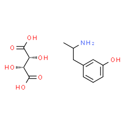 [[2-(hydroxyphenyl)-1-methyl]ethyl]ammonium [R-(R*,R*)]-tartrate结构式