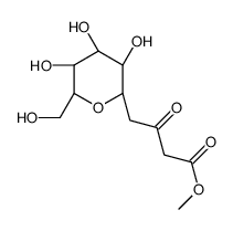 methyl 3-oxo-4-[(2S,3R,4R,5S,6R)-3,4,5-trihydroxy-6-(hydroxymethyl)oxan-2-yl]butanoate结构式