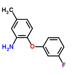 2-(3-Fluorophenoxy)-5-methylaniline Structure