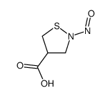 2-nitroso-1,2-thiazolidine-4-carboxylic acid结构式