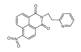 6-nitro-2-(2-pyridin-2-ylethyl)benzo[de]isoquinoline-1,3-dione Structure