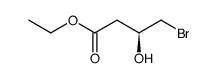 Ethyl (R)-4-bromo-3-hydroxybutanoate Structure