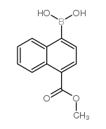 4-(甲氧基羰基)萘-1-硼酸结构式