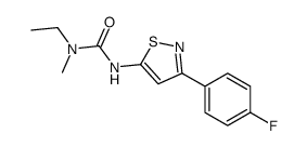 1-ethyl-3-[3-(4-fluorophenyl)-1,2-thiazol-5-yl]-1-methylurea结构式