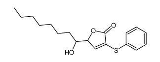 2-(1-hydroxyoctyl)-4-phenylsulfanyl-2H-furan-5-one Structure