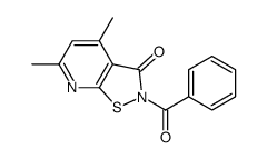 2-benzoyl-4,6-dimethyl-[1,2]thiazolo[5,4-b]pyridin-3-one结构式
