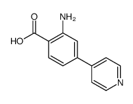 2-amino-4-pyridin-4-ylbenzoic acid Structure