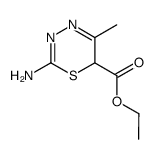 2-Amino-5-methyl-6H-[1,3,4]thiadiazine-6-carboxylic acid ethyl ester结构式