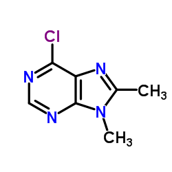 6-Chloro-8,9-dimethyl-9H-purine Structure