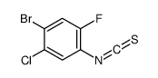 1-bromo-2-chloro-5-fluoro-4-isothiocyanatobenzene结构式