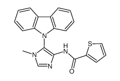 N-[5-(carbazol-9-yl)-1-methyl-1H-imidazol-4-yl]thiophene-2-carboxamide Structure