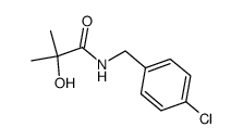 α-hydroxy-isobutyric acid-(4-chloro-benzylamide) Structure