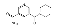 5-(piperidine-1-carbonyl)-nicotinic acid amide Structure