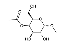 4-O-acetyl-methyl α-D-galactopyranoside结构式