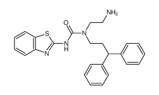 1-(2-amino-ethyl)-3-benzothiazol-2-yl-1-(3,3-diphenyl-propyl)-urea Structure