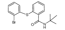2-(2-bromophenylthio)-N-tert-butylbenzamide Structure