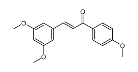 (E)-1-(4-methoxyphenyl)-3-(3,5-dimethoxyphenyl)prop-2-en-1-one结构式