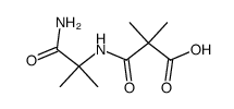 N-(1-carbamoyl-1-methyl-ethyl)-2,2-dimethyl-malonamic acid Structure