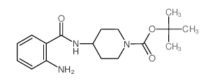 tert-Butyl 4-[(2-aminobenzene)amido]piperidine-1-carboxylate Structure