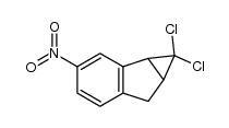 1,1-dichloro-3-nitro-1,1a,6,6a-tetrahydrocycloprop[a]indene结构式