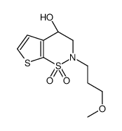 (4S)-3,4-Dihydro-2-(3-methoxypropyl)-2H-thieno[3,2-e]-1,2-thiazin-4-ol 1,1-Dioxide结构式