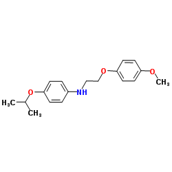 4-Isopropoxy-N-[2-(4-methoxyphenoxy)ethyl]aniline结构式