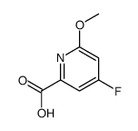 4-fluoro-6-methoxypyridine-2-carboxylic acid结构式