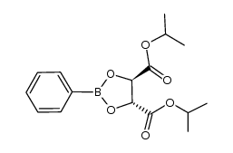 (4R,5R)-diisopropyl-2-phenyl-1,3,2-dioxaborolane-4,5-dicarboxylate Structure