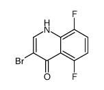 3-Bromo-5,8-difluoro-4-hydroxyquinoline结构式