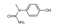 N-(4-hydroxy-phenyl)-N-methyl-urea结构式