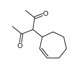 3-cyclohept-2-en-1-ylpentane-2,4-dione结构式