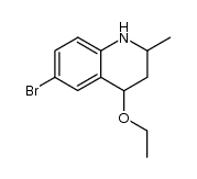 6-bromo-4-ethoxy-2-methyl-1,2,3,4-tetrahydro-quinoline结构式