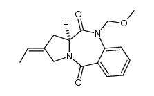(11aS)(Z)-2-ethylidene-2,3,5,10,11,11a-hexahydro-10-methoxymethyl-5,11-dioxo-1H-pyrrolo-<2,1-c><1,4>benzodiazepine Structure