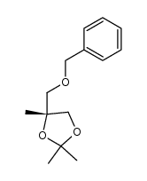 4-benzyloxymethyl-2,2,4-trimethyl-1,3-dioxolane结构式