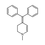 4-benzhydrylidene-1-methyl-1,2,3,4-tetrahydro-pyridine Structure