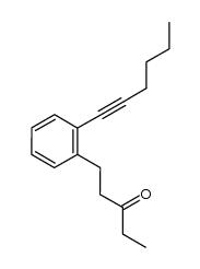 1-(2-(hex-1-ynyl)phenyl)pentan-3-one Structure