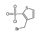 3-(bromomethyl)thiophene-2-sulfonyl chloride Structure